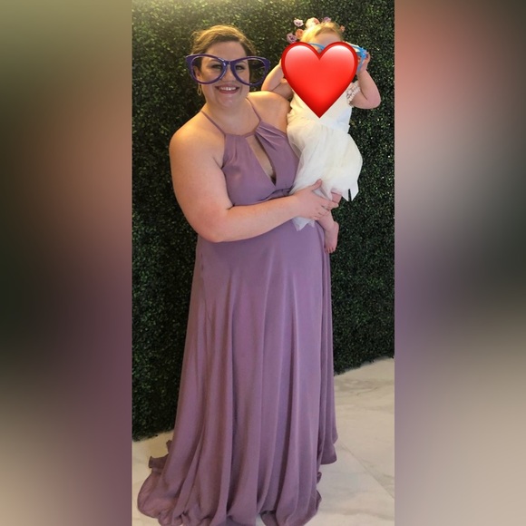 Azazie | Evaleen Bridesmaid Dress | Size A22 | Wisteria - Picture 4 of 9